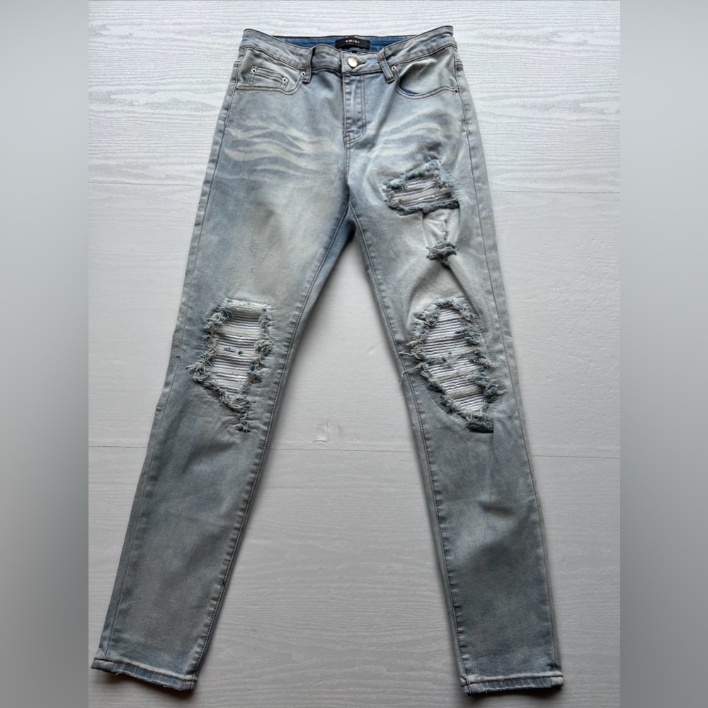 Amiri Distressed Jeans Mens 31x32 Skinny Fit Stretch